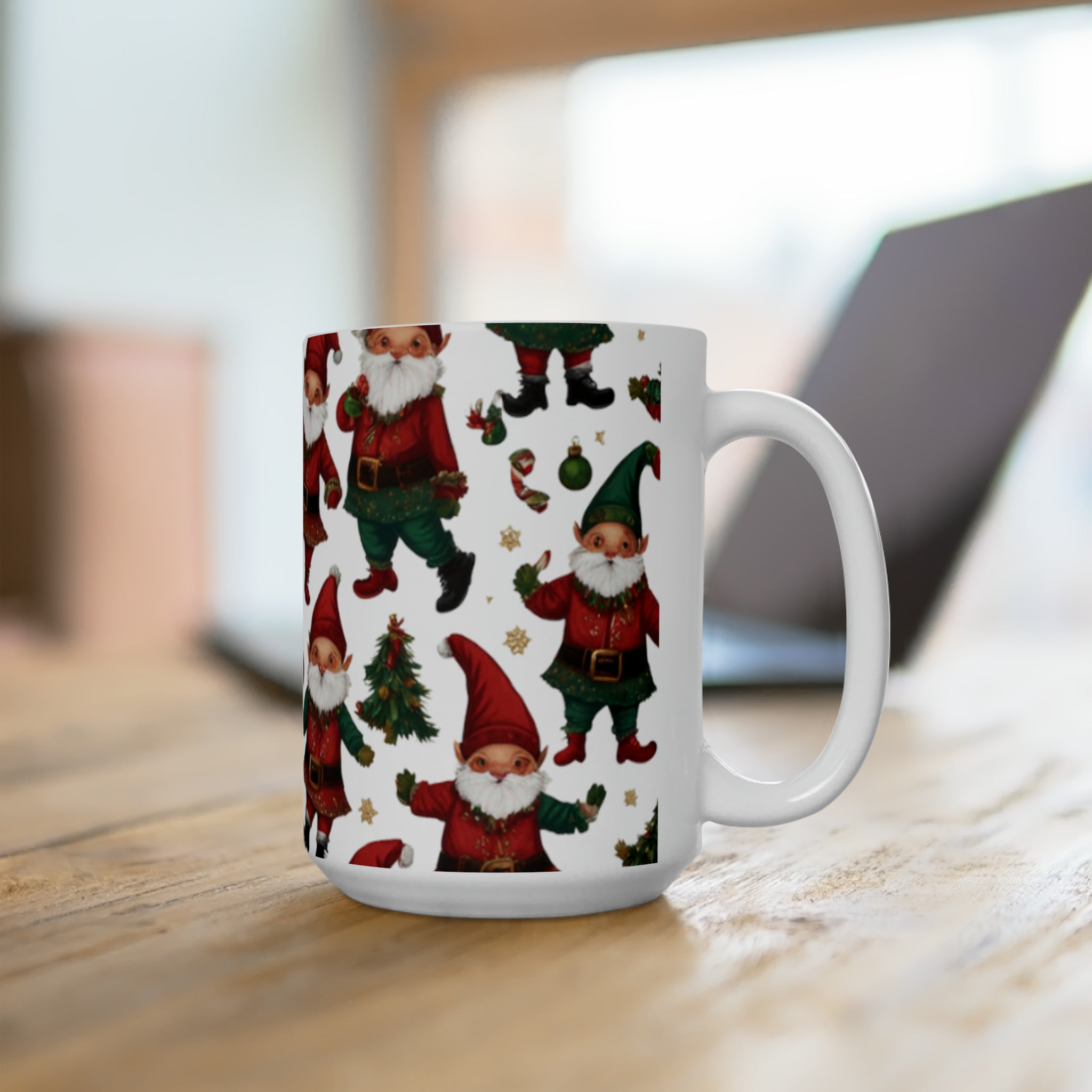 Santa's Elves Ceramic Mug 15oz