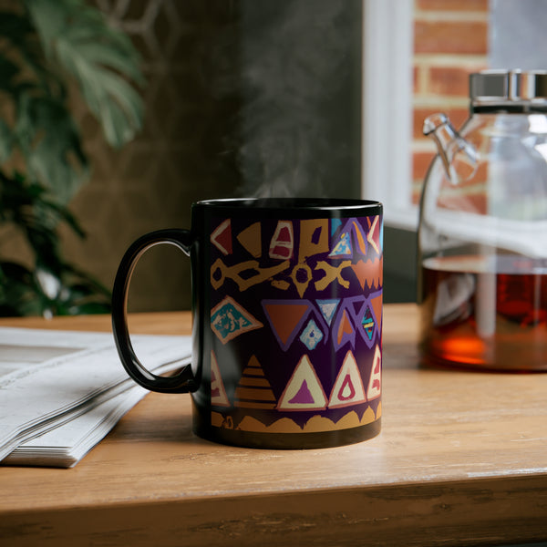 Afrocentric Designs ByMud Masaala Maker (Black Mug)