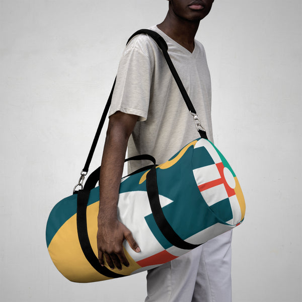 Geometric Art Design Pristine Luxury Sportswear by Aiden (Duffle Bag)