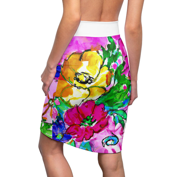 Floral Design By: 20th Century Regalia by Renée (Pencil Skirt)