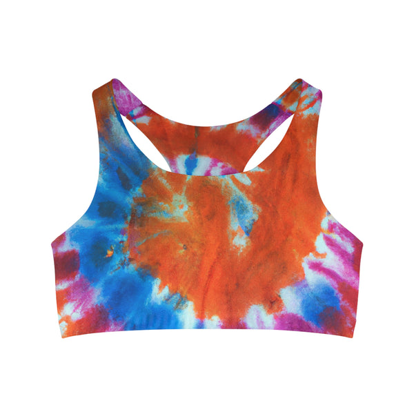 Tie Dye Designs By Silk Weaver Simona - Sports Bra