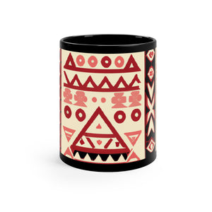 Afrocentric Designs ByAdire's Ageless Artisanry (Black Mug)