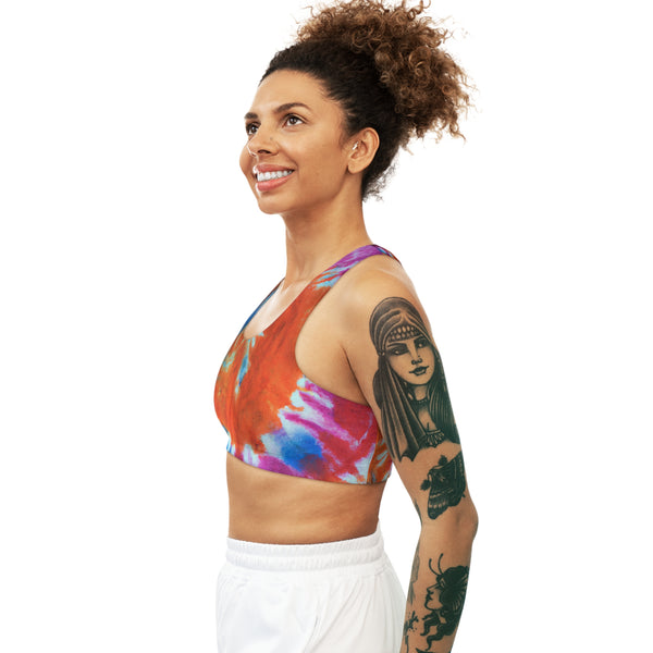 Tie Dye Designs By Silk Weaver Simona - Sports Bra