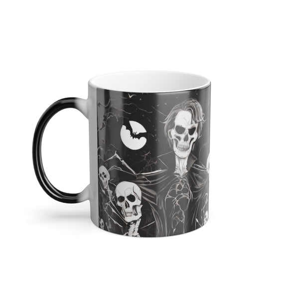 Skeleton Halloween Color Morphing Mug, 11oz