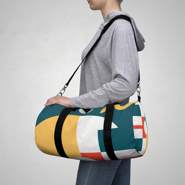 Geometric Art Design Pristine Luxury Sportswear by Aiden (Duffle Bag)