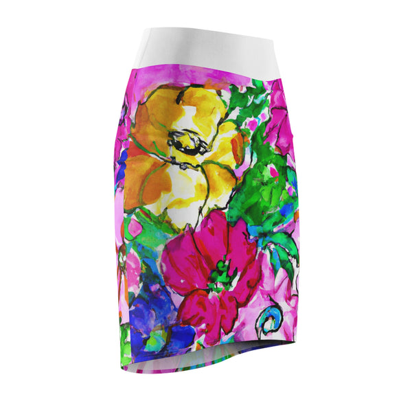 Floral Design By: 20th Century Regalia by Renée (Pencil Skirt)