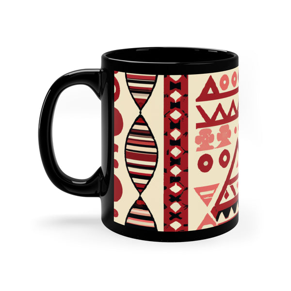 Afrocentric Designs ByAdire's Ageless Artisanry (Black Mug)