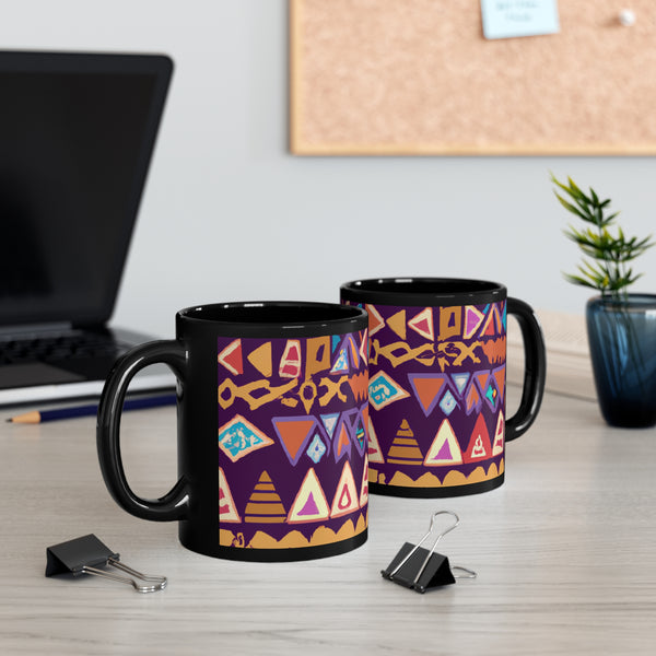 Afrocentric Designs ByMud Masaala Maker (Black Mug)