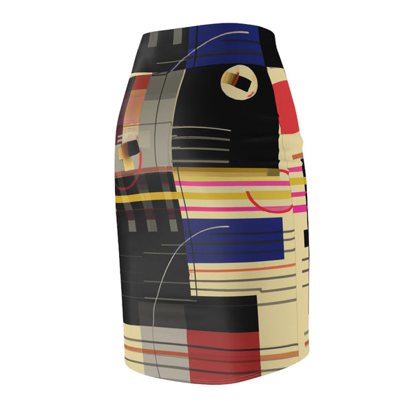 Abstract Designs By Millicent Stitcher (Pencil Skirt)