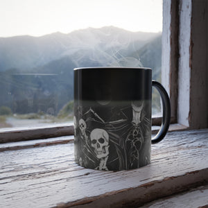 Skeleton Halloween Color Morphing Mug, 11oz