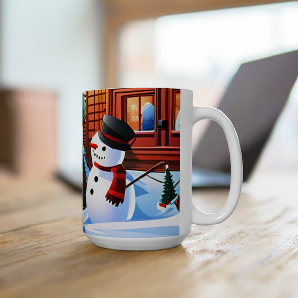 Snowman Celebration Ceramic Mug 15oz