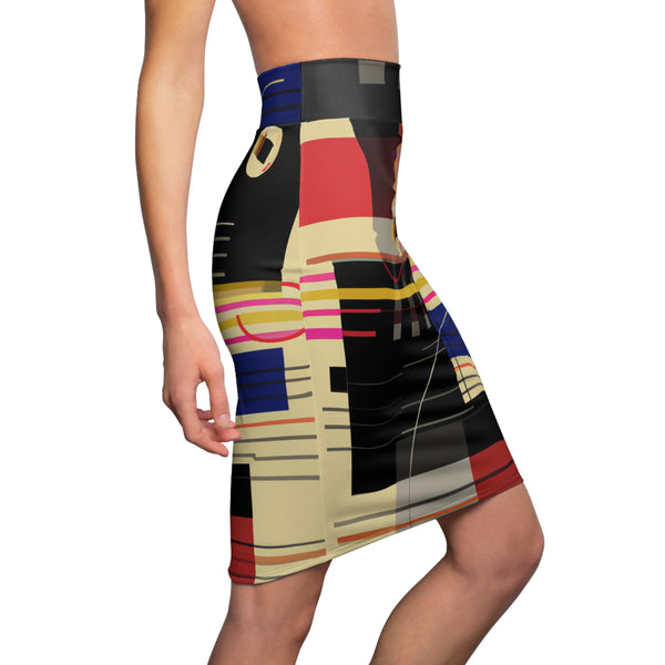 Abstract Designs By Millicent Stitcher (Pencil Skirt)