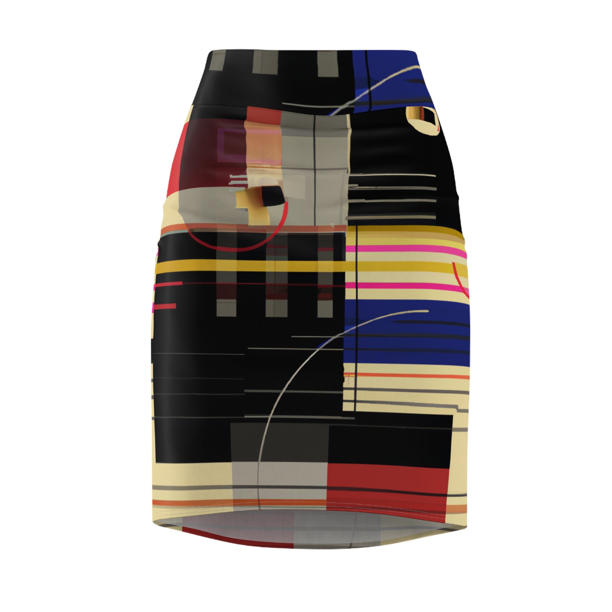 Abstract Designs By Millicent Stitcher (Pencil Skirt)