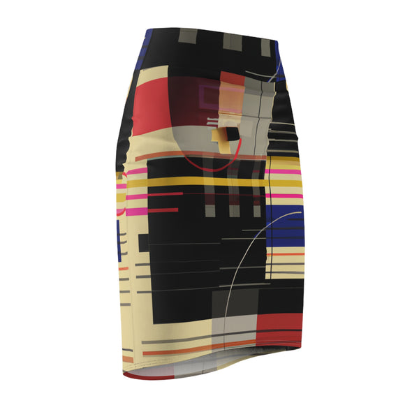 Abstract Designs By Millicent Stitcher (Pencil Skirt)