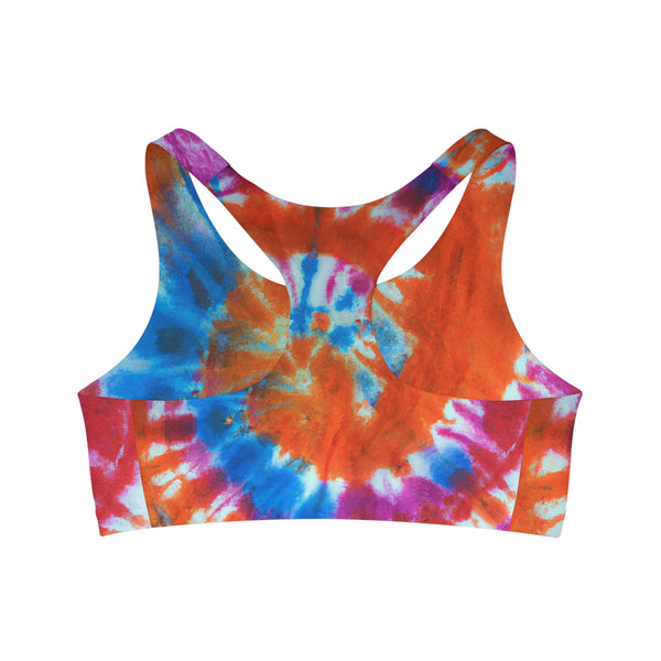 Tie Dye Designs By Silk Weaver Simona - Sports Bra