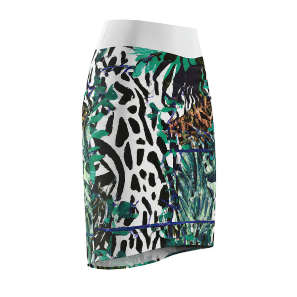 Jungle Print By: CandyPop Artist Rico (Pencil Skirt)