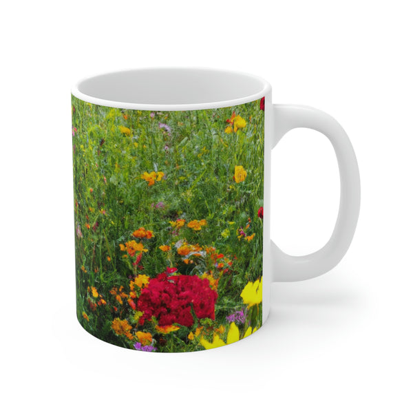 Floral Design By:Zev Montrose - The Ceramic Renaissance Man. (Mug)