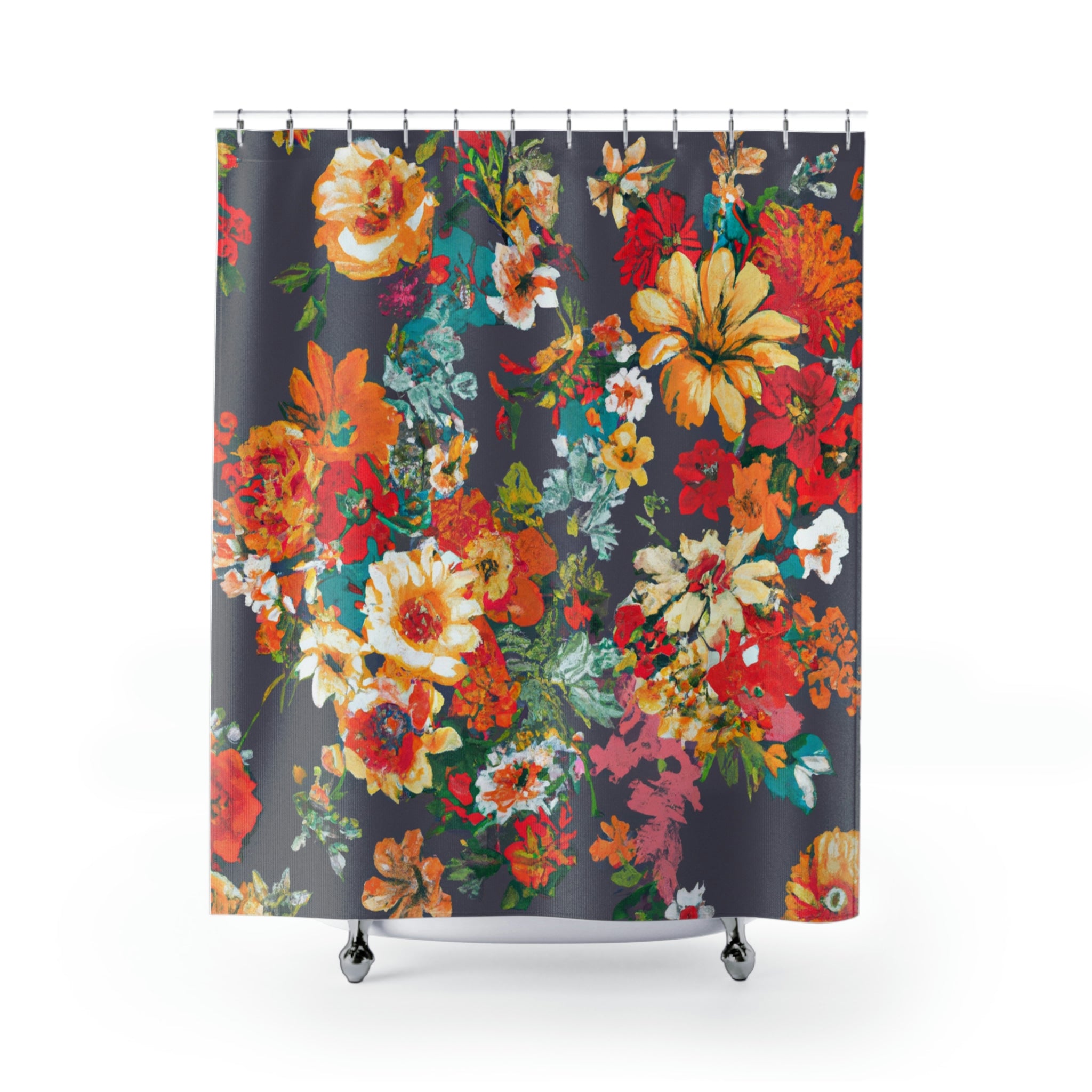 Floral Design By: Charlotte Lasertouch - Shower Curtain