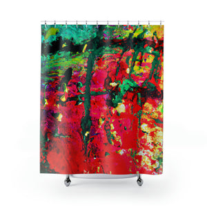 Abstract Design By: Yayoi Kusama (Shower Curtains)