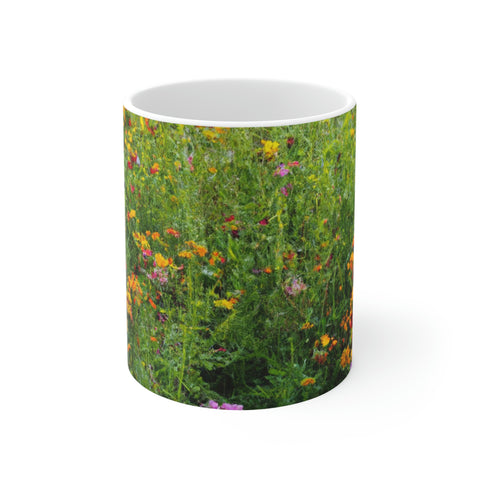 Floral Design By:Zev Montrose - The Ceramic Renaissance Man. (Mug)