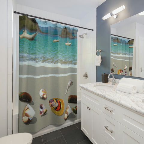 Beach Design By: Gilliam Fosdick (Shower Curtain)