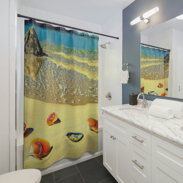 Beach Design By: Artemina Featherstonhaugh (Shower Curtain)