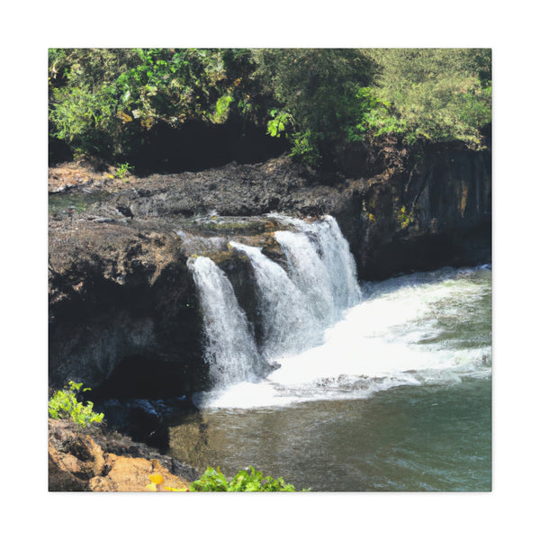 Majestic Waterfall Design By Heinrich Friedrich Füger (Wall Art)