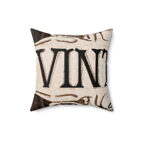 Vintage Print Designs - Velvet Visionaries - Throw Pillow