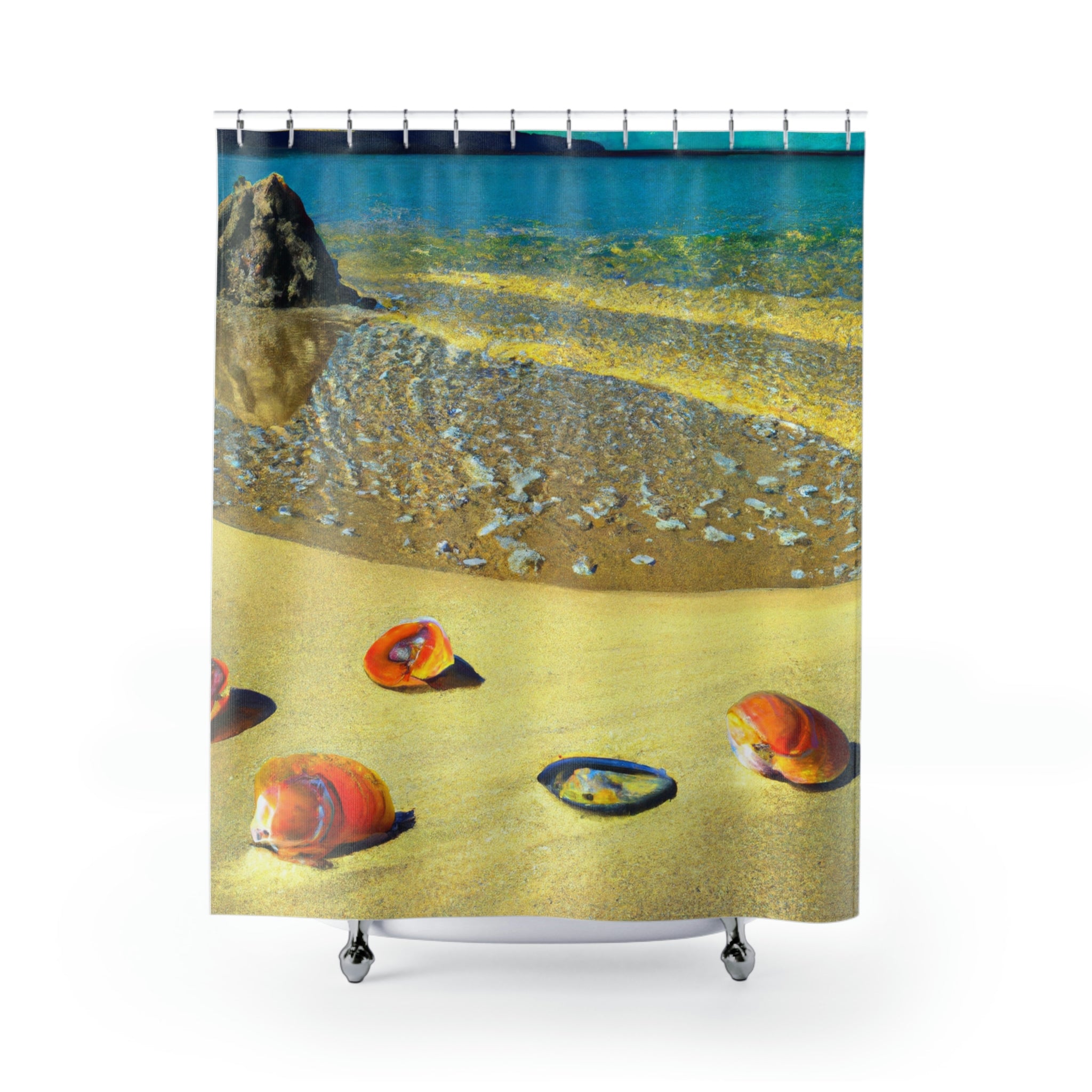 Beach Design By: Artemina Featherstonhaugh (Shower Curtain)