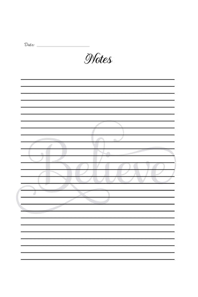 Believe Prayer Journal