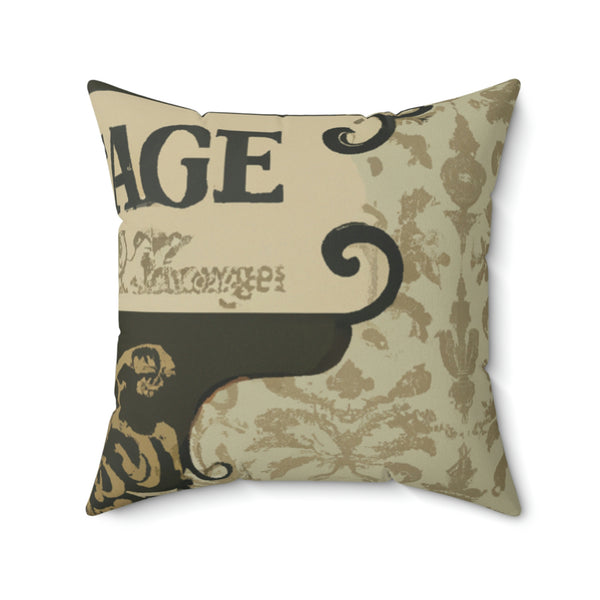 Vintage Print Designs - Artisans of Ambiance: A Unique Interior Design Firm by Filly Estilus - Throw Pillow