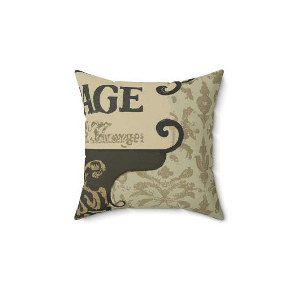 Vintage Print Designs - Artisans of Ambiance: A Unique Interior Design Firm by Filly Estilus - Throw Pillow