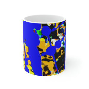 Abstract Art Design By:  Joseph Wright of Derby, British painter. (Mug)