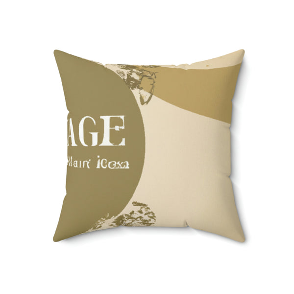 Vintage Print Designs - EnviroMatics Interior Design - Throw Pillow