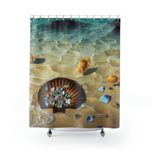 Beach Design By: Queenie Adoray (Shower Curtain)