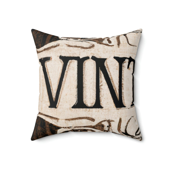 Vintage Print Designs - Velvet Visionaries - Throw Pillow