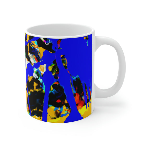 Abstract Art Design By:  Joseph Wright of Derby, British painter. (Mug)