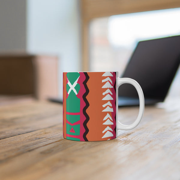 Afrocentric Designs ByKilnKrafter Kwami (Black Mug)