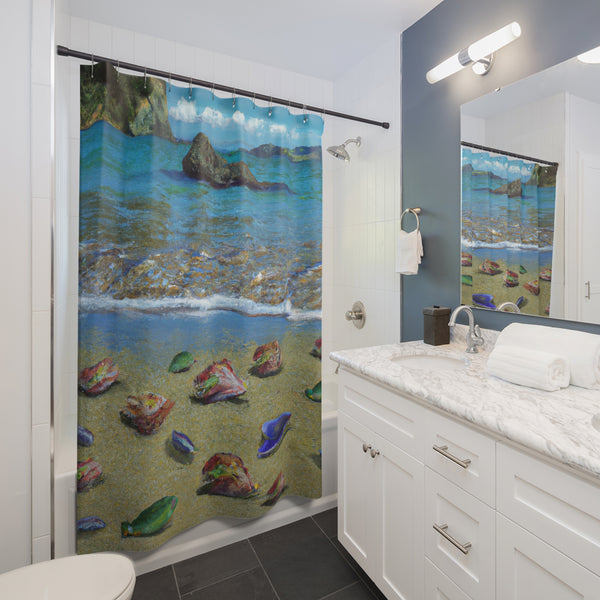 Beach Design By: Eugenia Sutton-Stowe (Shower Curtain)