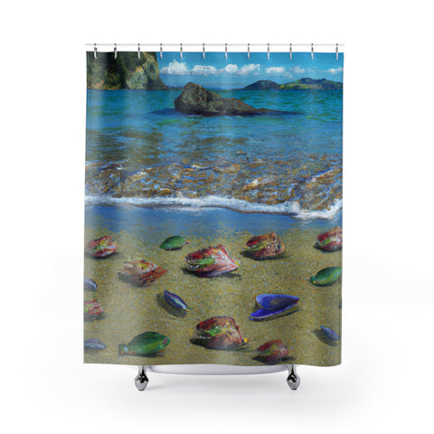 Beach Design By: Eugenia Sutton-Stowe (Shower Curtain)