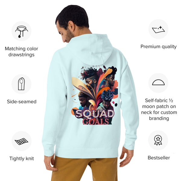 Multi-Color "Squad Goals" Unisex Hoodie